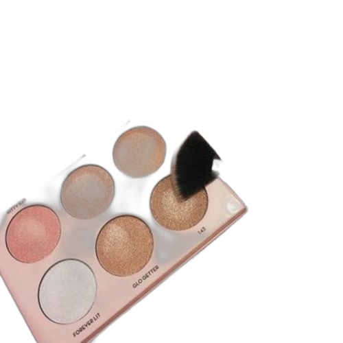 Palettes d'ombres a paupières high shine illuminateur 6 couleurs