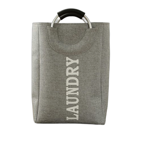 Panier à linge de grande capacité, sac rangement pour le linge, avec anneau, poignée en aluminium, portable, pliable