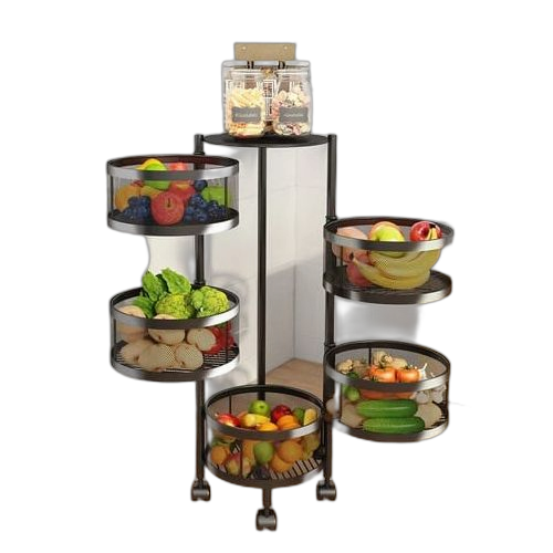 Paniers de rangement rotatifs à 4 niveaux