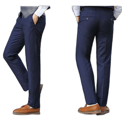 Pantalons super cent homme coupe droite marine