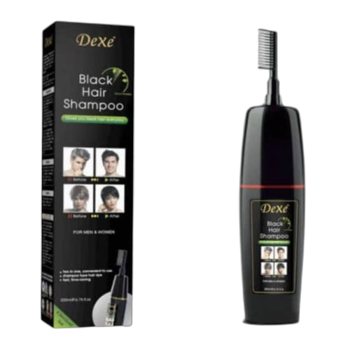 Peigne shampoing colorant dexe cheveux noirs