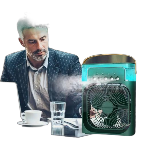 Petit humidificateur d'air portable pour la maison, ventilateur à 3 vitesses blanc
