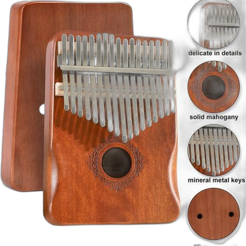 Piano à pouce kalimba à 17 touches, piano à doigts portable ergonomique