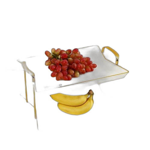 Plat de service à 2 rangés avec poignets en acrylique 15776. L'expérience e-commerce réinventée par Diaytar au Sénégal