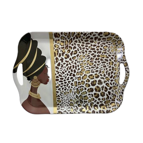 Plateau de service rectangulaire de haute qualité turque 45 x 35