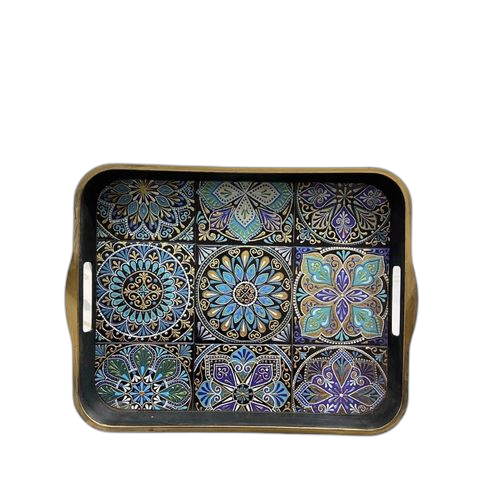 Plateau de service rectangulaire de haute qualité turque 42x 32 – Image 3