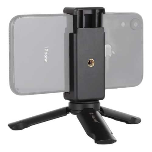 Puluz mini trépied en plastique puluz + support de pince de téléphone universel