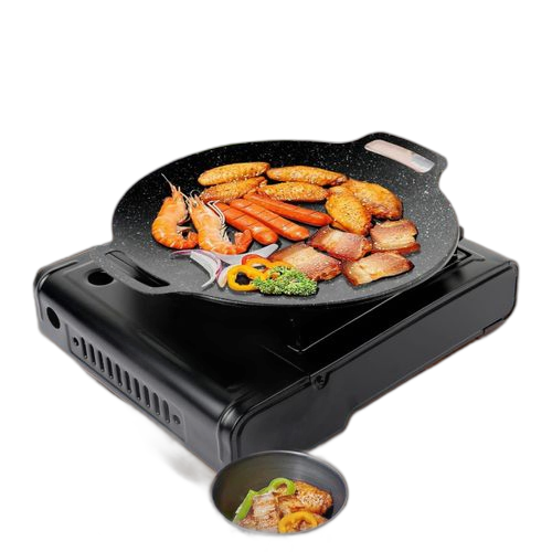 Réchaud à gaz portable pour le camping, avec d'allumage automatique