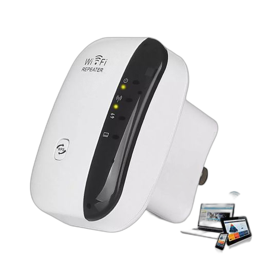 Répéteur amplificateur booster wifi 300mbps blanc