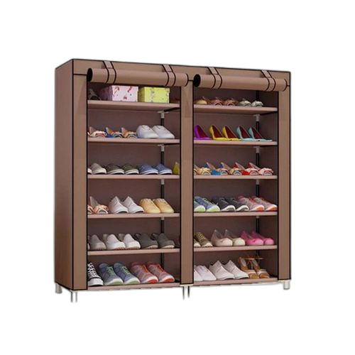 Range chaussures double cabine 12 étagères