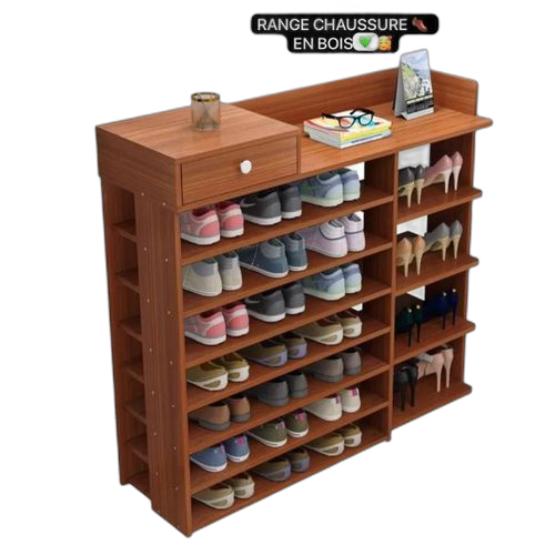 Rangement de chaussures 24paires 10 étagères