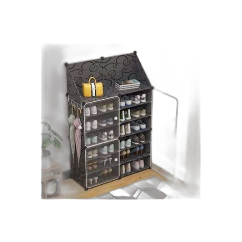Rangement de chaussures plastique cube 6 cubes