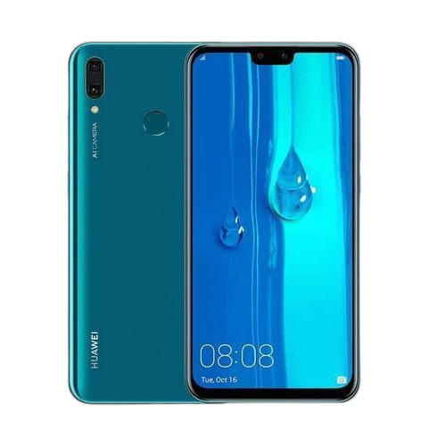 Renewed huawei y9 2019 smartphone 6.5" hisilicon kirin 710 (4gb+128gb ) dual sim blue