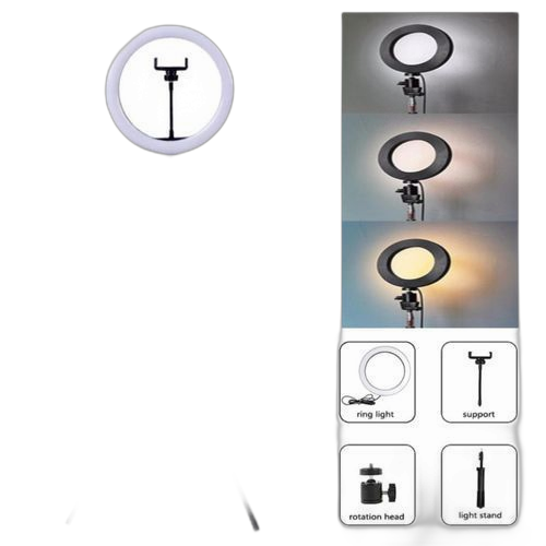 Ring light 13 pouce 32cm avec support téléphone et trépied 2m