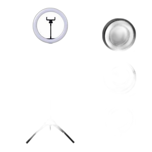 Ring light super claire avec support téléphone e
