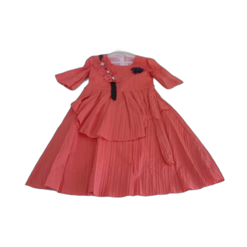 Robe de fête fillette avec sacochesaumon