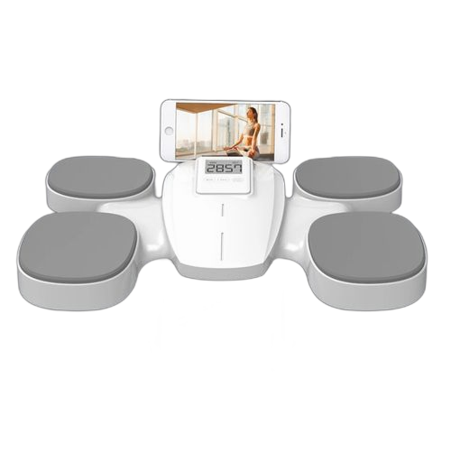 Roue abdominale v11 a rebond automatique avec double support coude pour gymnastique