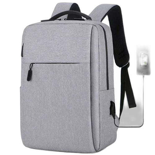 Sac a dos avec usb port smart rentrée 2k22 gris
