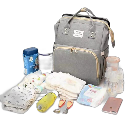 Sac de rangement bébé gris