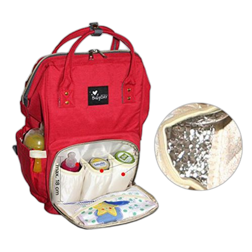 Sac à langer / rangement bébé nouvelle génération rouge