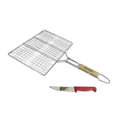 Saga cuisine grille viande avec couteau