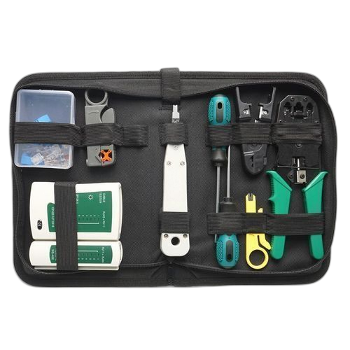 Sai pince à sertir portable rj45, testeur de câbles, kit d'outils de réparation de réseau lan, 14 pièces/ensemble lan