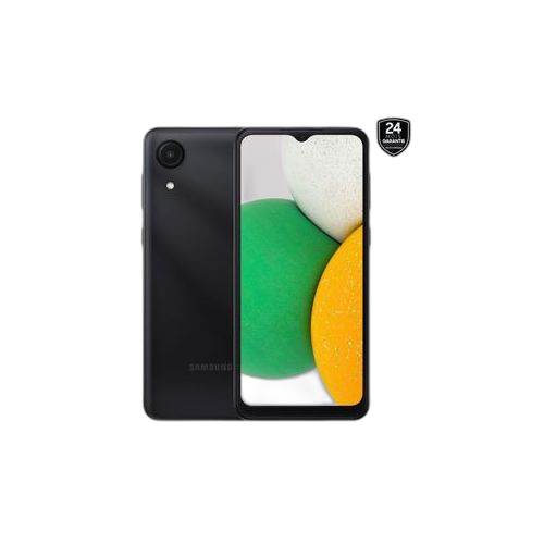 Samsung galaxy a03 core 4g6.5’’ram 2go rom 32gocamera avant 5mp caméra arriere 8mp 5000mah