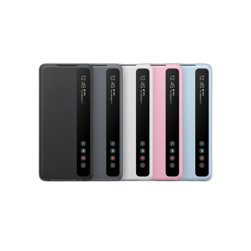 Samsung pochette samsung s20+ etui clear view noir
