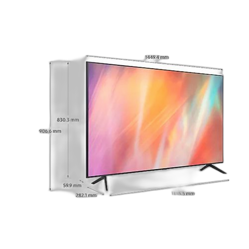 Samsung televiseur samsung smart tv 65" (1m 63cm) au7700 crystal 4k uhd