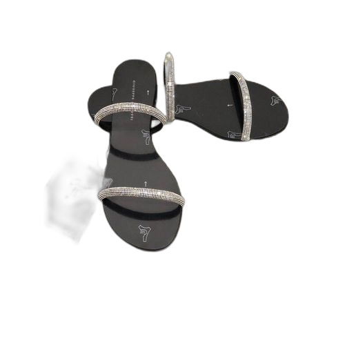 Sandale femme classique noire (fabrication locale)