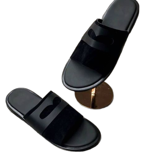 Sandale noire acomo en daim et lisse