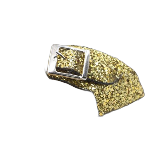 Sandale orthopédique entre doigt en paillette doré pour femme (fabrication locale) – Image 4