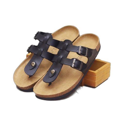 Sandale orthopédique noire doigts bouclée(fabrication locale)