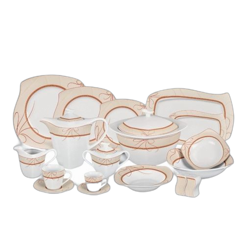 Service de table 124 pièces, service de table en porcelaine
