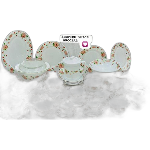 Service de table, 58 pièces en porcelaine