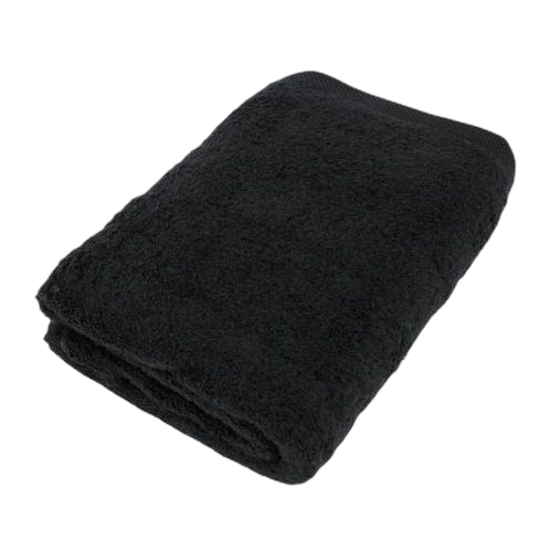 Serviette noire en coton qualité supérieure noire