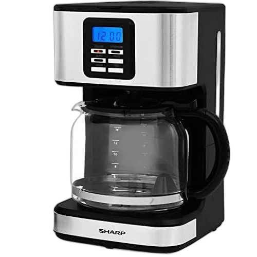 Sharp cafetièreavec carafe en verre de 1,8 l, hm dx41 s3