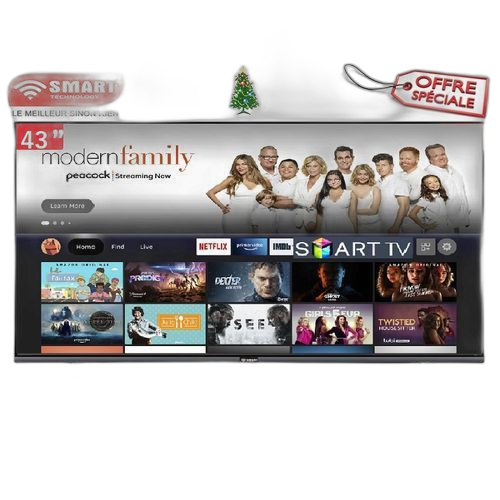 Smart technology smart tv ecran 43 pouces fhd stt5043sa noir garantie 1 an