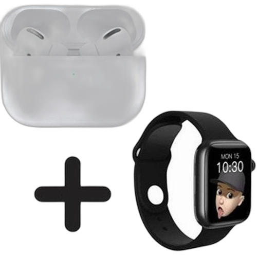 Smart watch dm02+ écouteurs bluetooth sans fil +braceletnoir et blanc