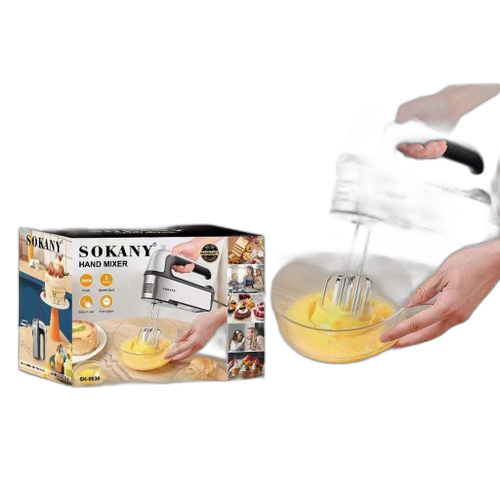 Sokany batteur 800 w gris(mat), acier inoxydable