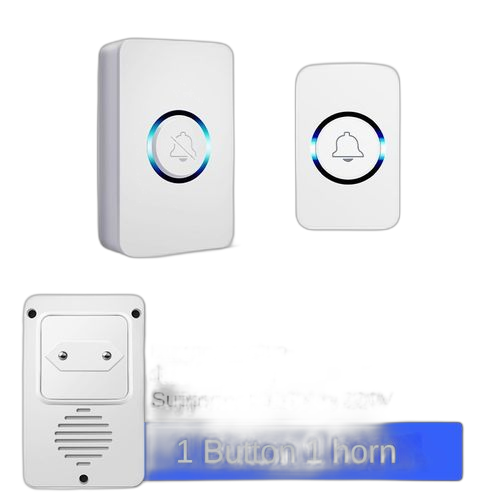 Sonnette vidéo à distance sans fil intelligente 1 bouton 1 récepteur