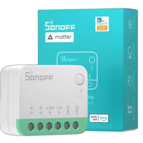 Sonoff interrupteur intelligent wifi son off minir4m contrôle à distance via app compatible matter