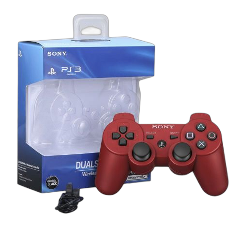 Sony manette ps3 rouge dualshock 3 rouge