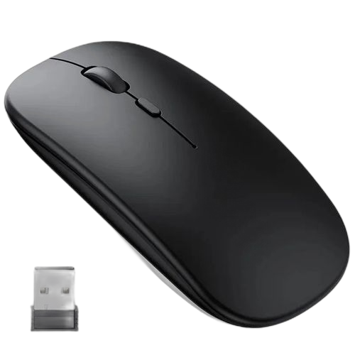 Souris sans fil rechargeable 2.4ghz noir