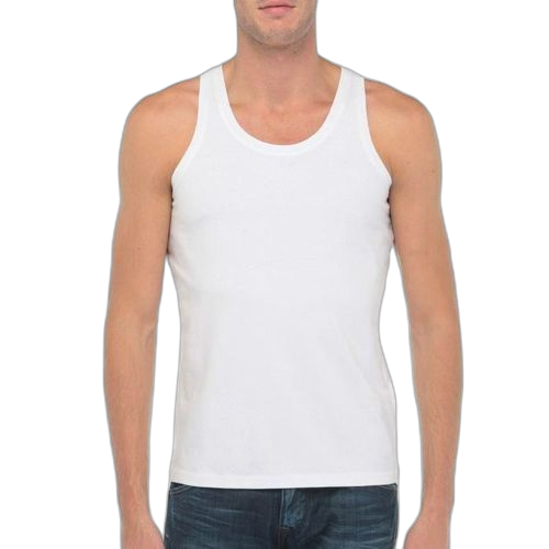 Sous vêtements / débardeur en coton pour homme blanc