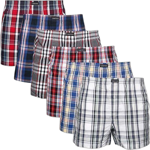 Sous vêtements pour hommes boxers shorts ample culottes pour hommes6 pcs
