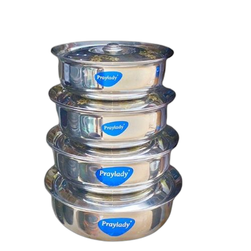 Stainless steel ensemble 4 bols avec couvercle inoxavec couvercle raffiné