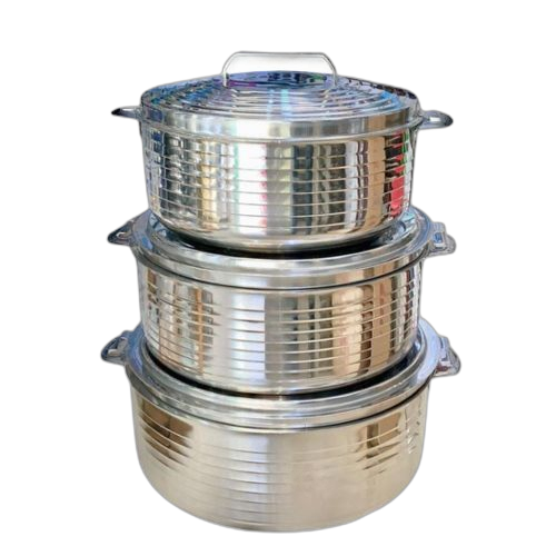 Stainless steel lot de 3 bols isothermes 24h