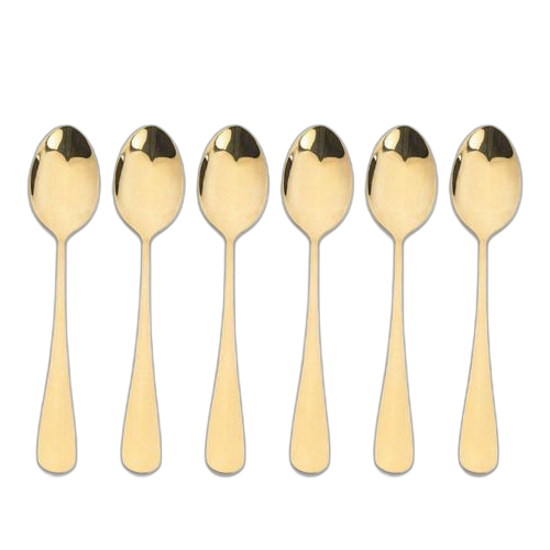 Stainless steel lot de 6 cuillières en métal premium garantie
