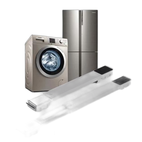 Support 2 pièces compatible machine laver / réfrigérateur blanc